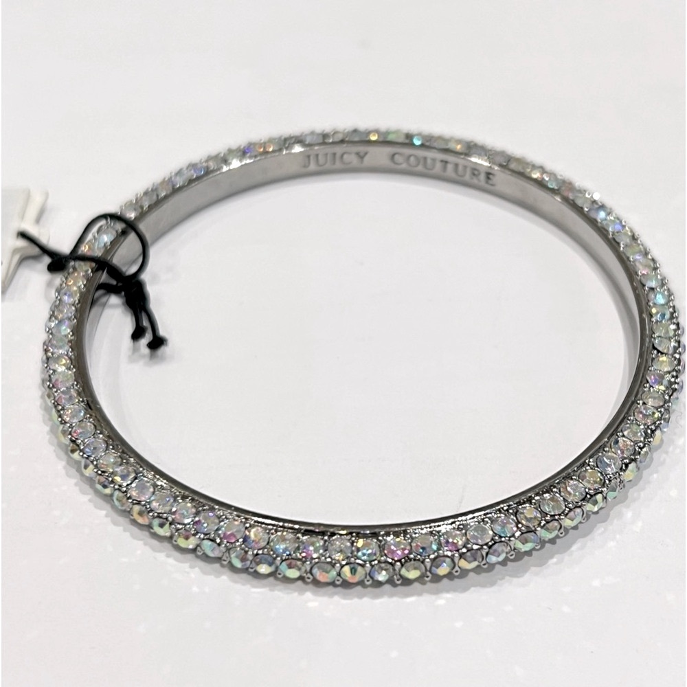 NWT Juicy Couture Pave Bangle—Clear Iridescent